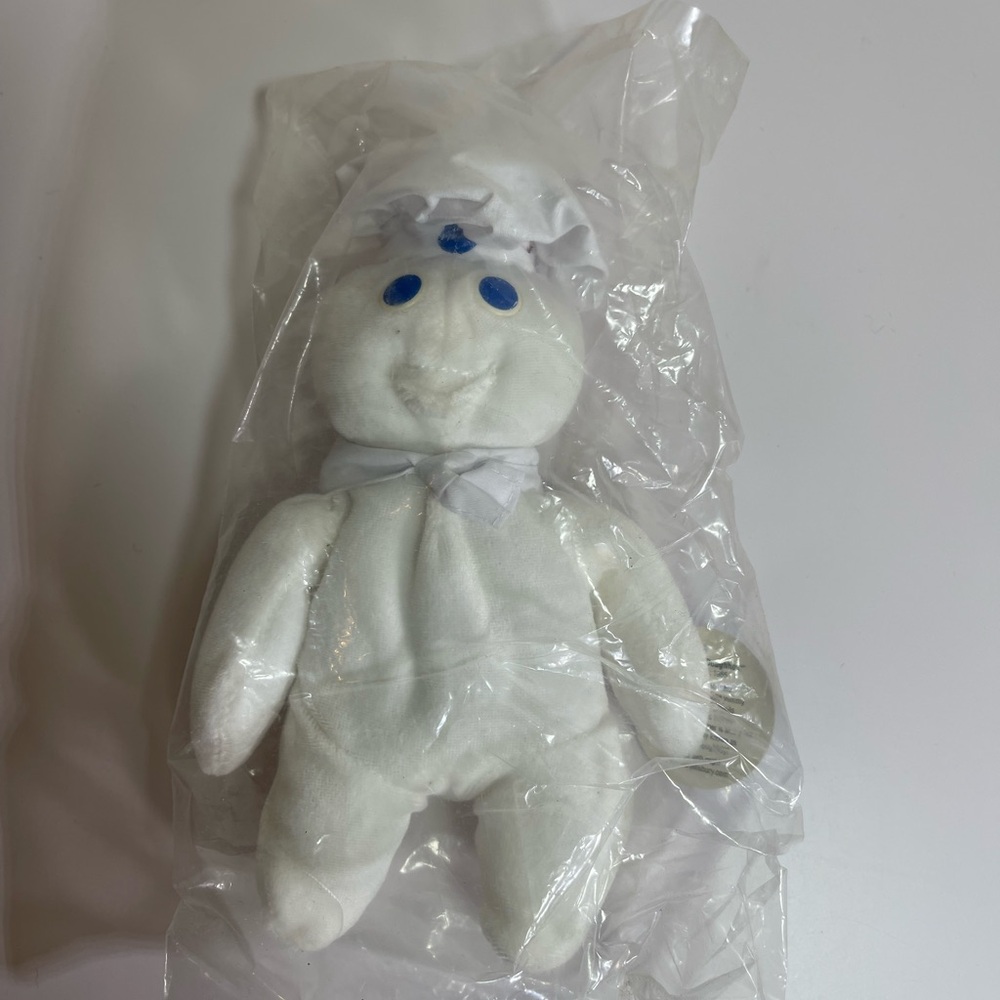 1997 PILLSBURY DOUGHBOY PLUSH BEAN BAG  8'' DOLL PROMO NEW